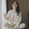 【全棉磨毛】 2025春秋新款全棉磨毛绒布睡衣女士长袖卡通家居服纯棉套装大码 商品缩略图3