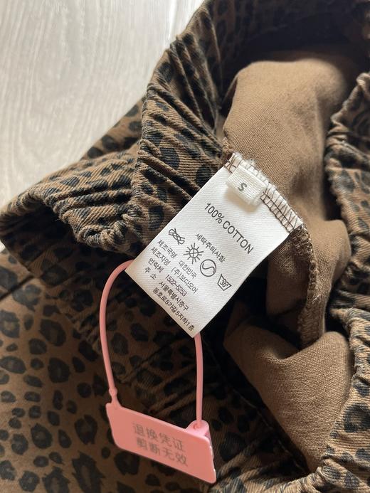 🐆复古休闲豹纹宽松松紧腰阔腿裤 商品图14