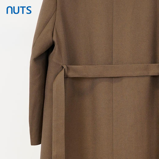 NUTS商场同款棕色气质高级感通勤宽松长款西装外套女241048396 商品图4