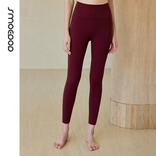 SMOEDOD/水沐伊朵高腰八分裤瑜伽女超强弹性健身裤修身外穿6637 商品图8