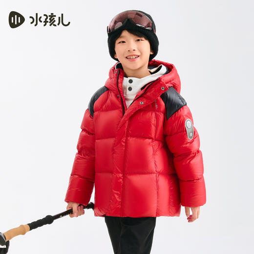 水孩儿童装羽绒服女童2025冬季新品男童轻暖外套抗静电加厚面包服 商品图2