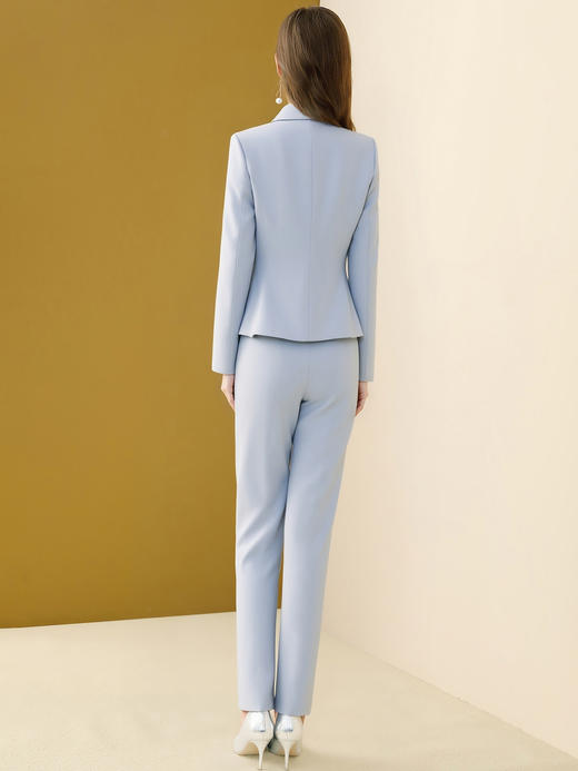 「自」全新升级【铂金会员266/天猫359/差价93】(99257)洛诗琳高级职业气质套装女2025秋季新款西装外套垂感西裤正装两件套 商品图4