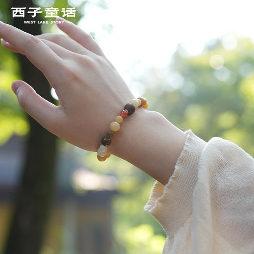 【预售3-5天】【灵隐景区直发】福猫招米手串风化菩提手串五行能量串珠天然檀香合香珠女款 商品图2