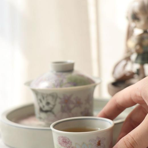 【京隆堂 】猫咪手绘彩 汝窑新中式系列茶具 商品图4