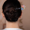 JGL手工缠花发簪小众设计立体花朵簪子古风发饰高级感新款发簪子批发 商品缩略图1