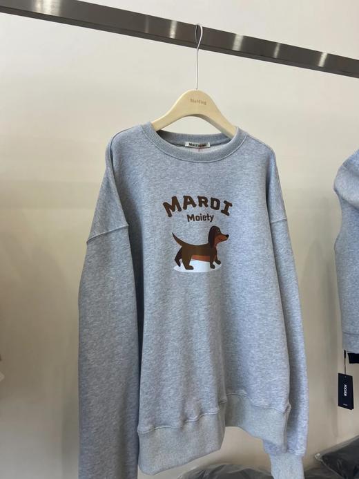 经典百搭纯棉柔软亲肤字母印花腊肠狗套头卫衣 商品图2