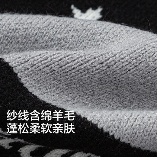 巴拉巴拉童装儿童毛衣男童秋冬装中大童提花连帽针织开衫条纹休闲 商品图3