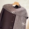「自」全新升级【铂金会员698/天猫949/差价251】(95650)洛诗琳围巾双面呢羊驼羊毛外套2025冬季圆领宽松毛呢外套 商品缩略图1