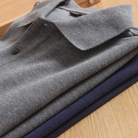 岛国单！重磅380克!秋冬新款纯棉简约加厚长袖POLO衫T恤打底衫男！