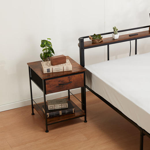 【家具】床头柜 巴吉纳CN 棕色（需自行安装） 商品图1