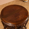 二十世纪	红木镶瘿木夔龙纹双拼圆桌 商品缩略图2