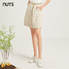 NUTS夏季简约气质直筒高腰休闲气质百搭短裤女221071047B 商品缩略图6