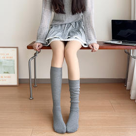 【1双装】超细抗起球羊毛小腿袜秋冬新款女袜长筒袜子时尚【2522822】