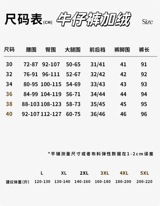 一周内发货【减重牛仔裤】弹力大大大，版型佳！加绒、不加绒，2款！加绒款是植绒内里！质量好 ，版型好，用的YKK拉链，必须给姐妹们推荐秋冬王炸牛仔裤！ 商品图2