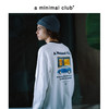 a minimal club重磅领袖口撞色趣味印花长袖T恤休闲百搭AM58TL02 商品缩略图1