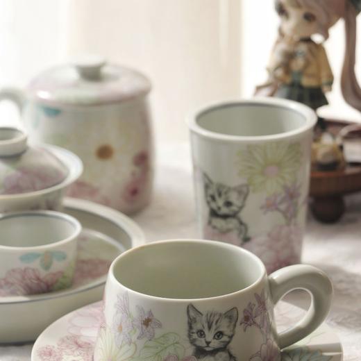 【京隆堂 】猫咪手绘彩 汝窑新中式系列茶具 商品图6