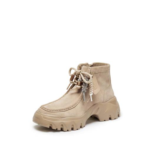 杨幂同款思加图2025新款沙丘电音复古运动靴短靴厚底增高时装靴 商品图2