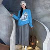 短J同款25秋设计师款羊毛混纺猫咪提花圆领针织毛衣 商品缩略图6