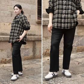 一周内发货【减重牛仔裤】弹力大大大，版型佳！加绒、不加绒，2款！加绒款是植绒内里！质量好 ，版型好，用的YKK拉链，必须给姐妹们推荐秋冬王炸牛仔裤！