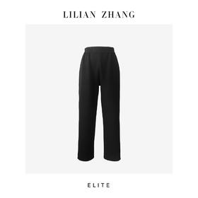 静奢风 —都市摩登—法式慵懒—针织羊毛醋酸弹力腰小脚裤  2504016