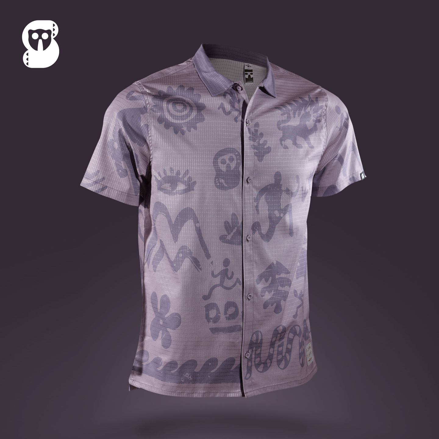 严素速干短袖衬衫 山海 男女通款轻量透气快干速干短袖翻领