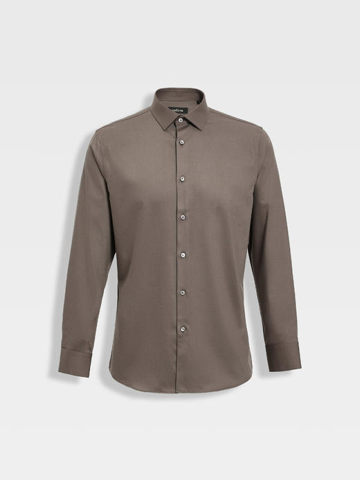 callisto灰色绵羊毛混纺衬衫 商品图5