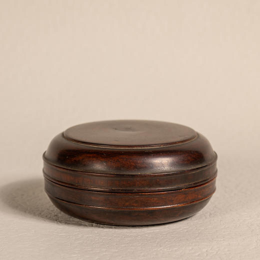 清	黄花梨整挖弦纹香盒 商品图1