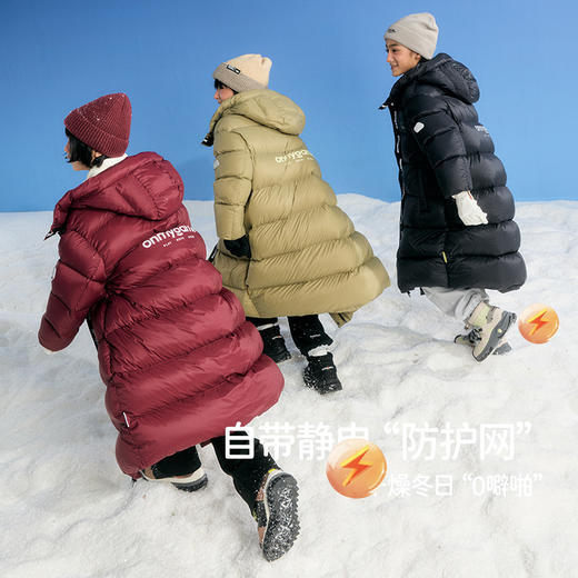 onmygame【鹅绒泡芙】儿童长款羽绒服男女童鹅绒服保暖三防25冬新 商品图2