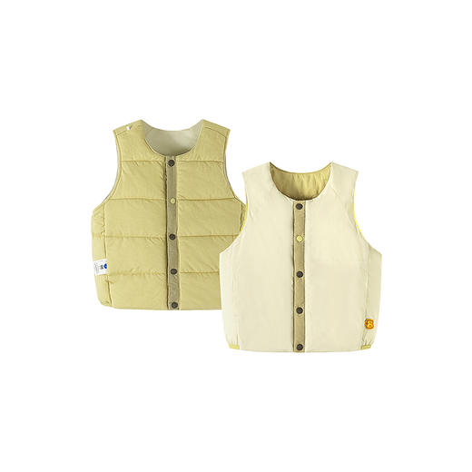 [魔法棉]迷你巴拉男女童儿童双面可穿马甲三防保暖2025冬新款 商品图4