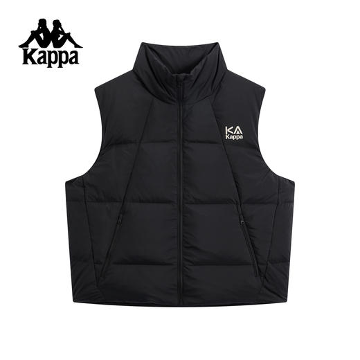 Kappa 羽绒马甲男2025新款冬季保暖背心马甲外套女上衣K0FY2NY71 商品图0