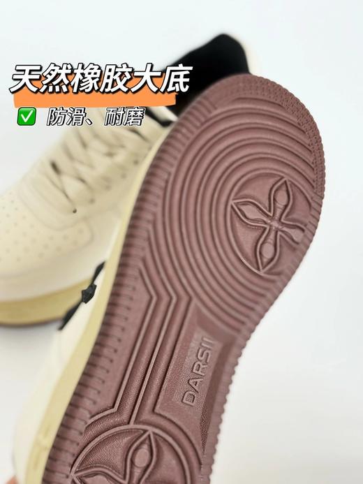 【乳胶内嵌专利 防滑鞋底专利 平底鞋脚感天花板】AIR 1.0 全牛皮空军一代板鞋（泰国天然乳胶内胆+乳胶鞋垫） 商品图10