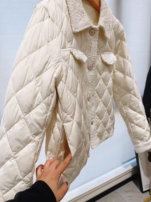 90白鸭绒绒小香风轻薄羽绒服外套 商品图11