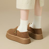 西遇厚底加绒勃肯鞋女新款冬季毛毛博肯雪地靴外穿保暖棉鞋D0034415 商品缩略图3