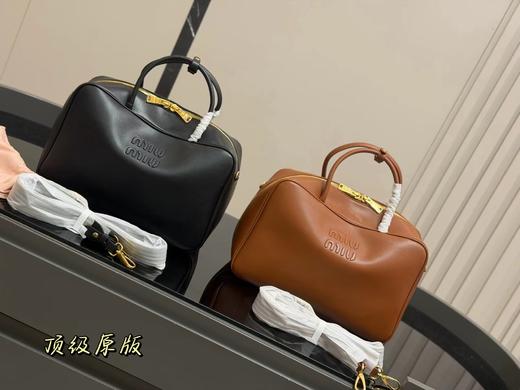 D101062可手拎也可斜挎棉质缎面衬里保龄球公文包 商品图0