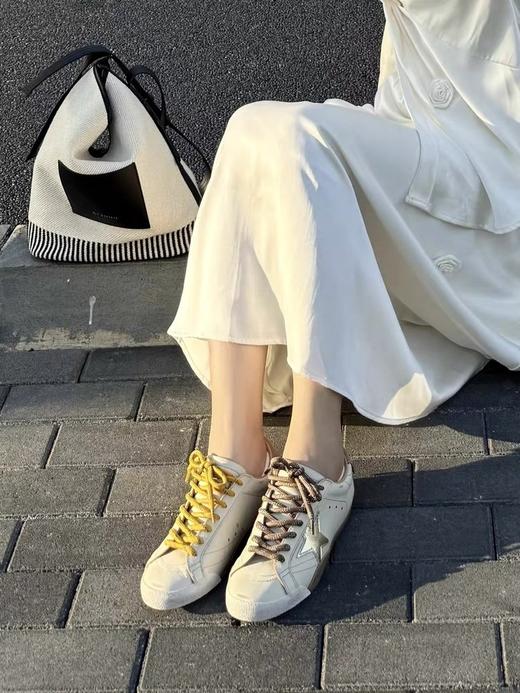 JEHURFIE/纪华菲  旺斯星空～复古星星擦色做旧小脏鞋 商品图1