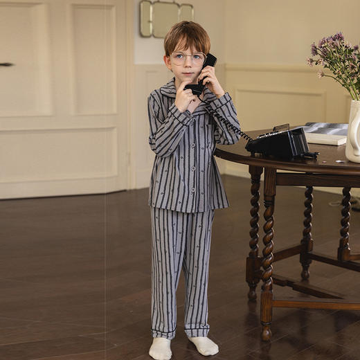 儿童家居服套装莫代尔开衫秋冬长袖长裤中大童睡衣秋女童新款睡衣 商品图7