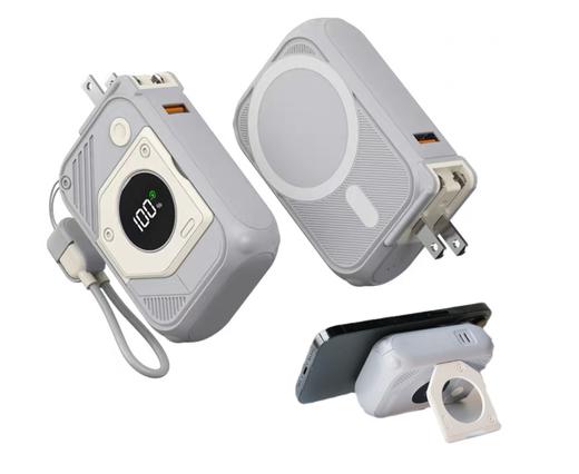 磁吸充电宝自带插座K28  10000 毫安  带支架  A-5281 商品图0