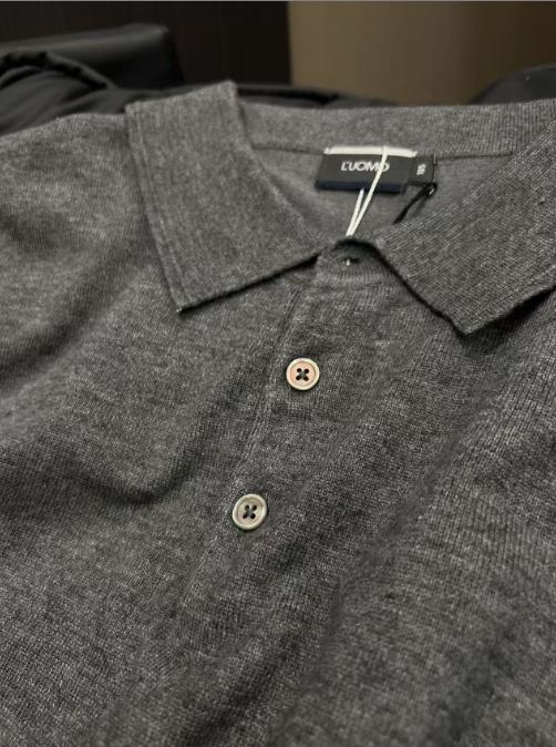 纯色休闲简约长袖POLO衫 商品图4