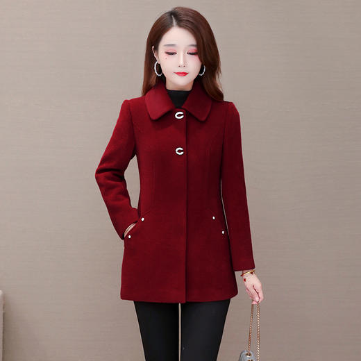 QYM 7202B99-Y仿貂绒外套厚款时尚气质上衣 商品图0