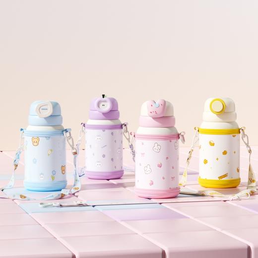 杯趣儿童系列扭扭杯许愿小兔316L不锈钢保温杯B-2061 商品图0