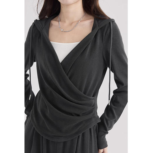 裁缝学苑AS580春秋季新款两件套休闲运动显瘦穿搭上衣女阔腿裤套装 商品图2