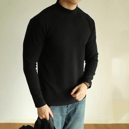 2件装【远红外升温3.6℃ 内搭保暖 单穿有型】罗蒙男士双面德绒打底衫（爆仓7-10天发货） 商品图2