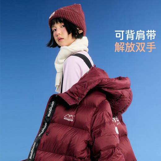 onmygame【鹅绒泡芙】儿童长款羽绒服男女童鹅绒服保暖三防25冬新 商品图4