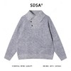22653SDSA男士秋冬新款痞帅男装简约时尚纽扣翻领针织衫百搭套头毛衣 商品缩略图1