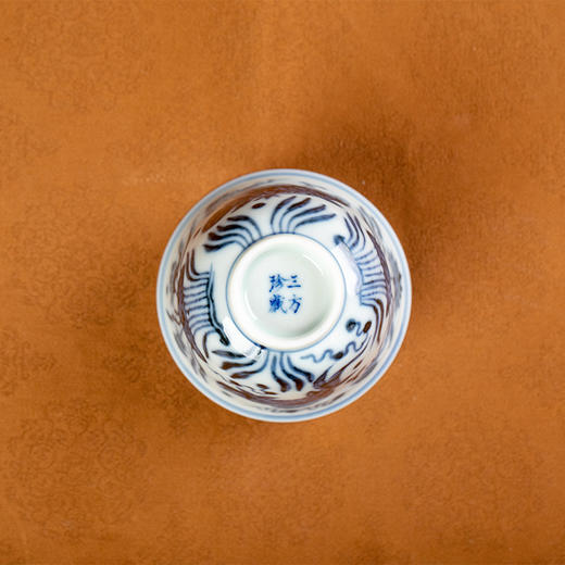 青花鱼藻铃铛杯  高度5.5cm 口径6.5cm，容量：110ml 商品图4