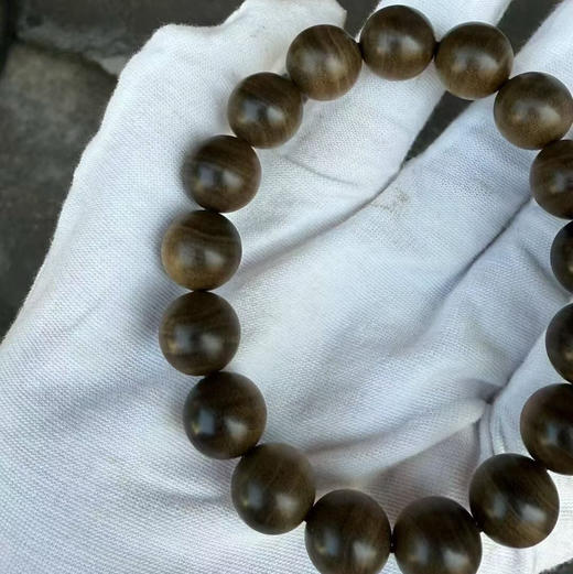 【青山特惠】1.2*17颗阴沉虎皮纹正区印度迈索尔老山檀香手串 l12 商品图4