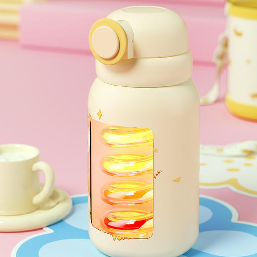 杯趣儿童系列扭扭杯许愿小兔316L不锈钢保温杯B-2061 商品图6