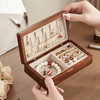 初心 钱包式便携收纳首饰盒精致实木桃花芯木盒子 商品缩略图4