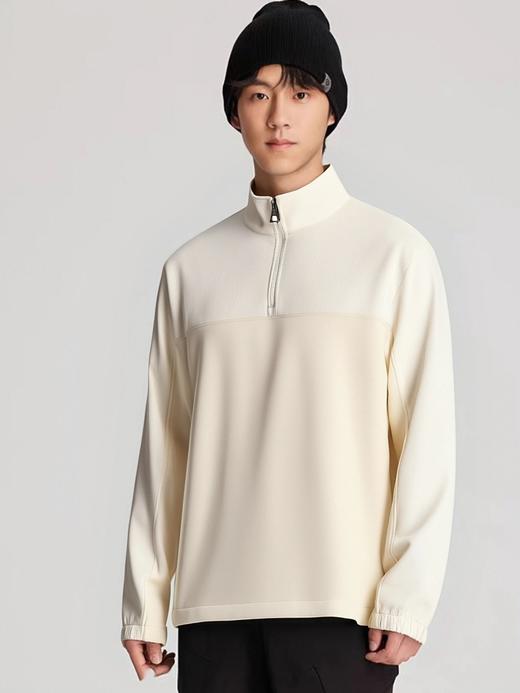 【380克高克重 版型显瘦 撞色拼接】Schenvega撞色半开领卫衣（B49-2508） 商品图7