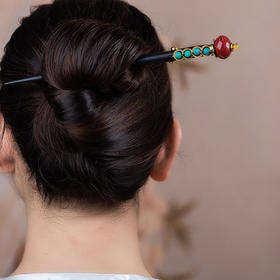 JGL藏式民族风简约款发簪后脑勺盘发古风簪子2025新款发簪日常发钗女